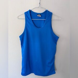 NSI Sports men’s neon blue athletic basketball tank top size small
